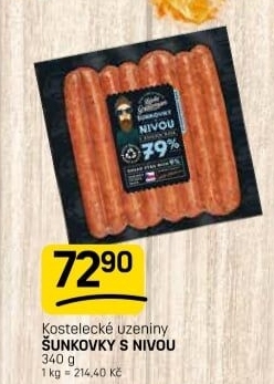 Šunkovky s nivou Láďa Grileman Kostelecké uzeniny