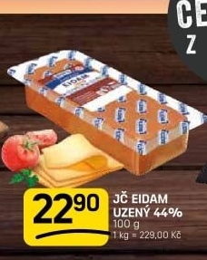 Sýr Eidam uzený 44% Jihočeský Madeta