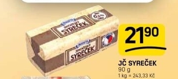 Sýr Syreček Jihočeský Madeta