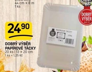 Tácky papírové Dobrý Výběr