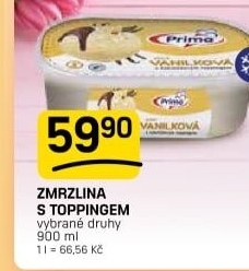 Zmrzlina ve vaničce Prima