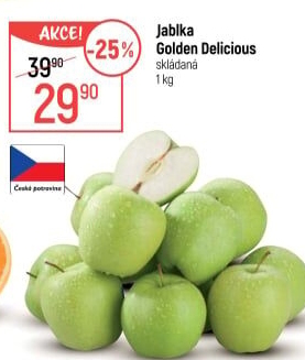 Jablka Golden Delicious