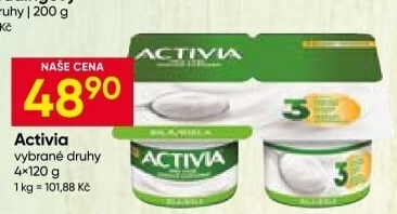 Bílý jogurt Activia Danone