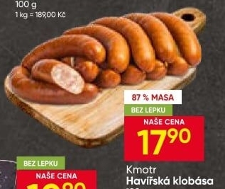 Havířská klobása Kmotr