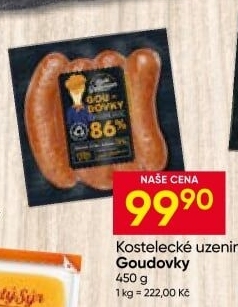 Klobása Goudovky Original Láďa Grileman Kostelecké uzeniny