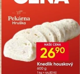 Knedlík houskový Hruška