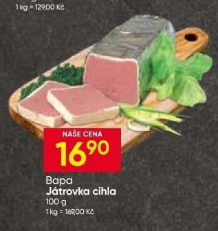 Paštika játrová cihla