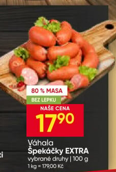 Špekáčky extra vázané Váhala