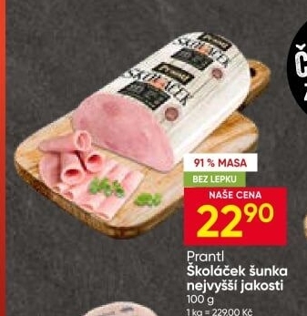 Šunka dětská nejvyšší jakosti Školáček Prantl
