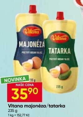 Tatarská omáčka poctivá Vitana