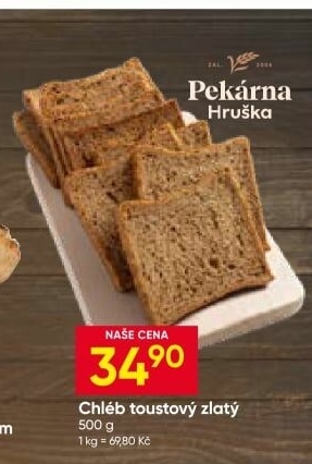 Toustový chléb Hruška