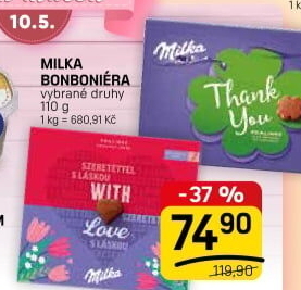 Bonboniéry Milka