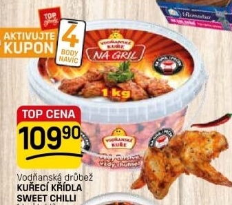 Kuřecí křídla Sweet chilli Vodňanská drůbež