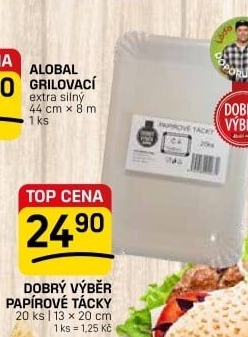 Papírový jednorázový talíř Dobrý Výběr