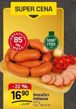 Špekáčky premium Dobrý Výběr