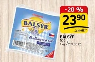 Sýr Balsýr Mlékárna Žirovnice