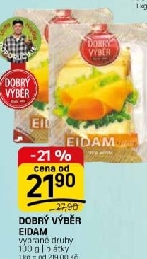 Sýr Eidam 30% Dobrý Výběr