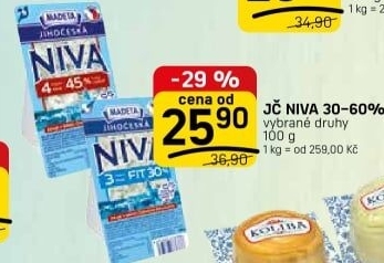 Sýr Niva Jihočeská Madeta