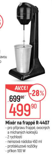 Mixér na frappé Rohnson R-4407