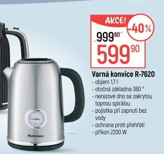 Rychlovarná konvice R-7620 Rohnson