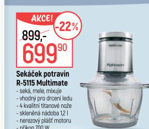 Sekáček na potraviny R-5115 Rohnson