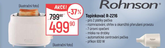 Topinkovač Rohnson R-2216
