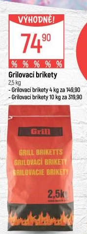 Brikety grilovací