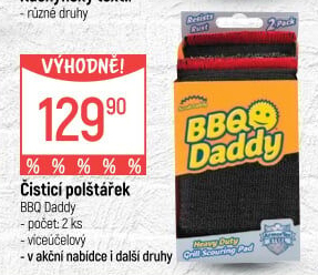 Houbička BBQ Scrub Daddy