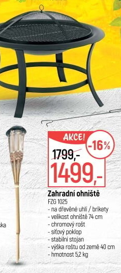 Ohniště FZG 1025 Fieldmann