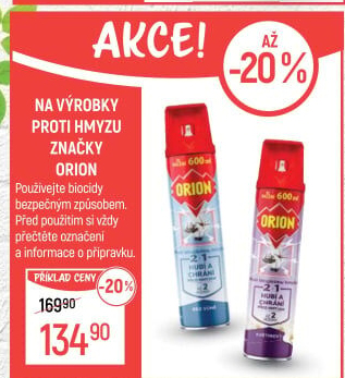 Přípravek proti létajícímu hmyzu sprej Orion