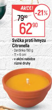 Svíčka Citronela