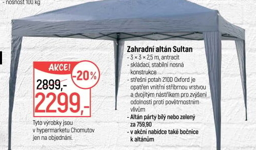 Zahradní altán Sultan