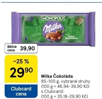 Čokoláda Milka