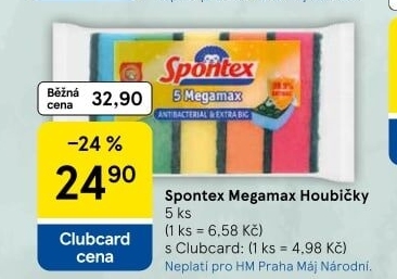 Houbička na nádobí Spontex