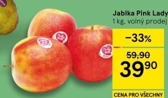 Jablka Pink Lady