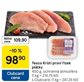 Krůtí prsní řízky Tesco