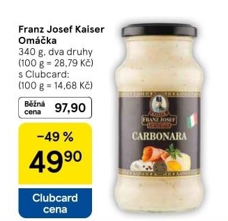 Omáčky na těstoviny Exclusive Franz Josef Kaiser