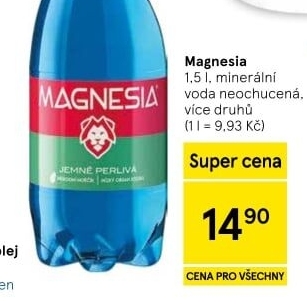 Přírodní voda Magnesia