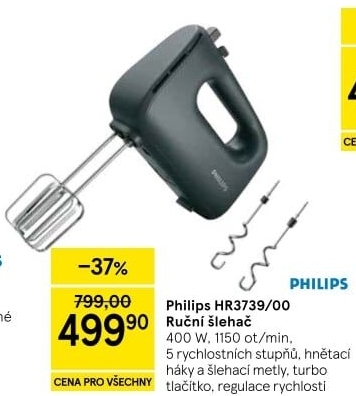 Ruční šlehač Philips HR3739/00