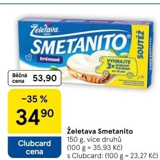 Sýr tavený Smetanito Želetava