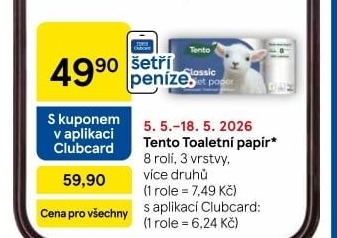Toaletní papír 3vrstvý Tento