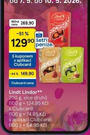 Bonboniéra Pralinky Lindor Lindt