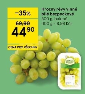 Hrozny bílé bezsemenné The Grower'