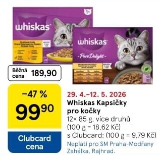 Kapsičky pro kočky Whiskas