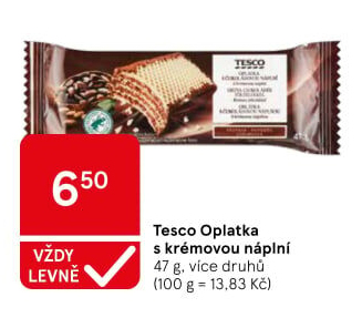 Oplatka Tesco