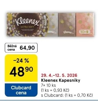 Papírové kapesníčky Kleenex