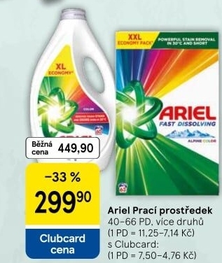 Prací prostředky Ariel