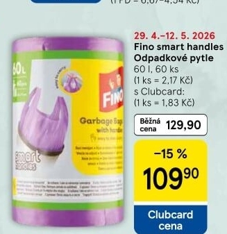 Pytle na odpadky 60 l Fino