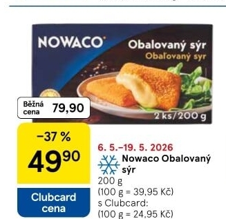 Sýr obalovaný mražený Nowaco