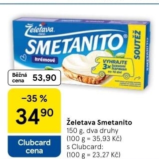 Sýr tavený Smetanito Želetava